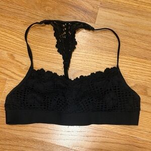 Aerie Racerback Bralette Black Lace XS